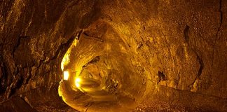 Lava tube interior