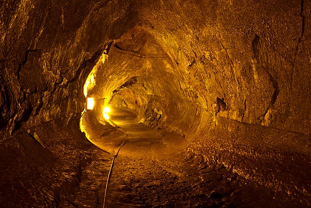 Lava tube interior