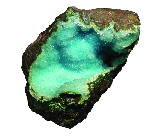 Chrysocolla with quartz