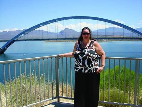 Helen Serras-Herman and Roosevelt Lake Bridge