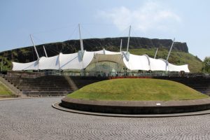 Dynamic Earth museum in Edinburgh, Scotland