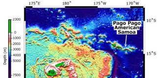 Map of Kermadec Arc