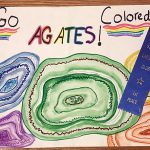 “Go Colored Agates!" poster