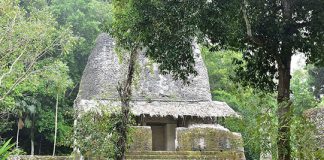 Mayan pyramid structure