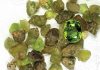 Crystals of forsterite var. peridot