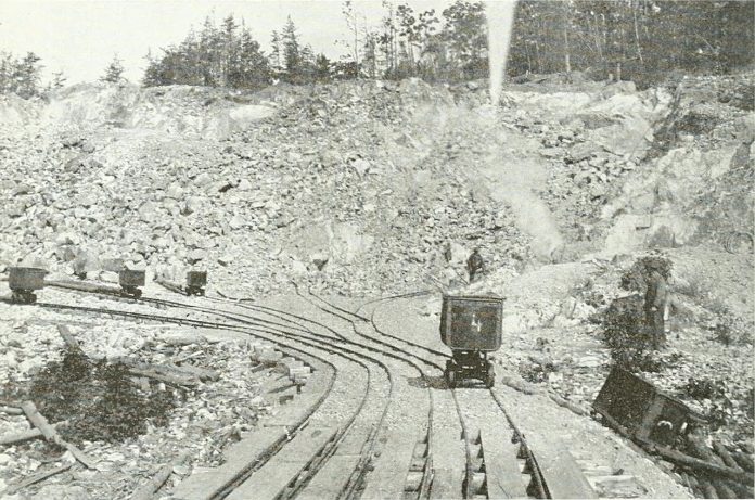 Copper Mining along shore of Huron Copper mining