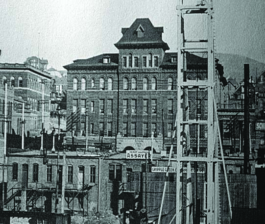 HardToFind1 Dowtown Cripple Creek with headframe downtown Cripple Creek