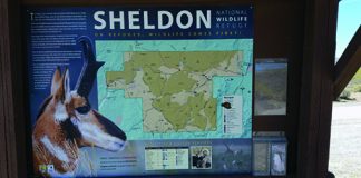 Sheldon National Wildlife Refuge sign