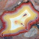 fortification agate close up