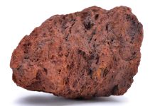 natural iron ore sample