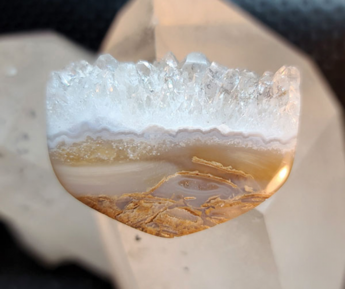 Glacier Ice Agate Cabochon glacier-ice-agate