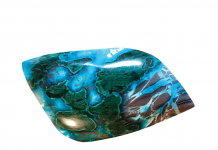 cabochon cut by malachite cabbing