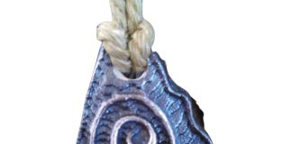 necklace created by melting silver for making jewelry