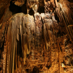 stalactites and stalagmites in a cave