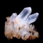 What is the Mohs Scale of Hardness? quartz specimen on black background quartz is a seven on the mohs scale of hardness