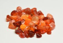 carnelian tumbled gemstones