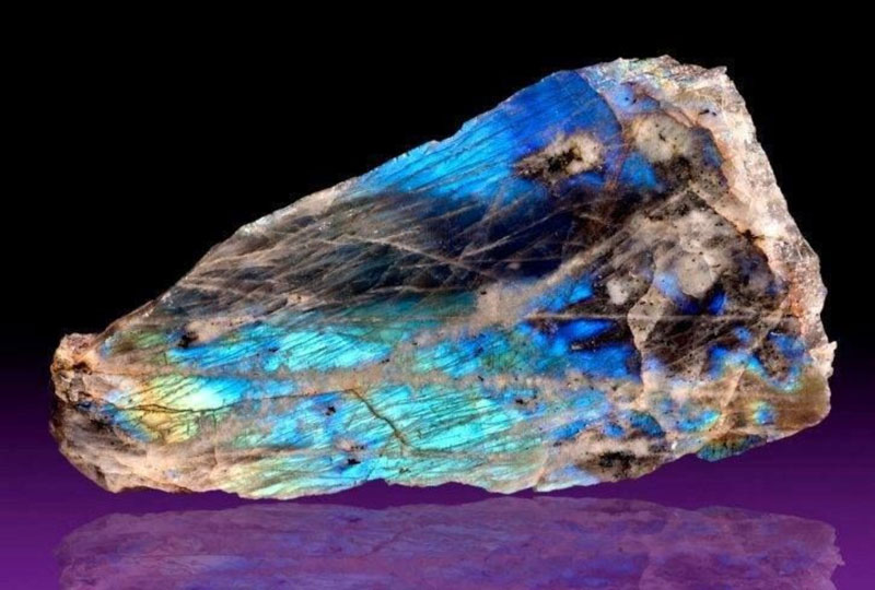 Labradorite Northern Lights in a Gemstone Rock & Gem Magazine