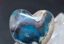 Needles Blue Agate: Slab & Cab Basics needles blue agate heart shaped cabochon