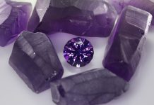 faceting amethyst using Jim Perkins' Perfect 640 design