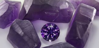 faceting amethyst using Jim Perkins' Perfect 640 design
