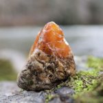 carnelian agate found rock collecting from a kayak