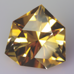 faceted citrine stone
