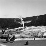 Visiting Yellowstone: Influence of Early Guests visiting Yellowstone often included a visit to the Geyser Baths swimming pool
