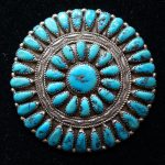 morenci turquoise navajo pin