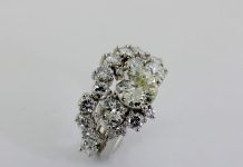 new ring made of heirloom jewelry pieces