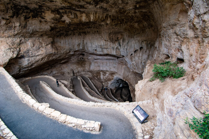 Entrance to Carlsbad Caverns National Park.