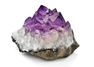 amethyst birthstone crystal cluster