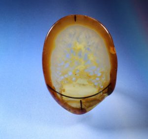 crystals in agate cabochon