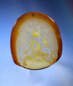 crystals in agate cabochon
