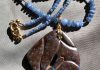 carved chocolate opal necklace