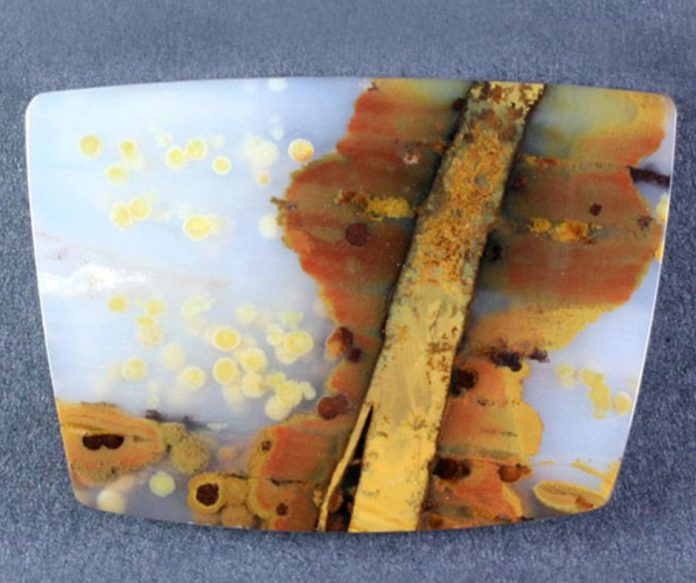 polka dot agate cabochon