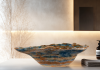 stone bowl used for decorating with rocks