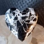 white buffalo heart shaped cabochon