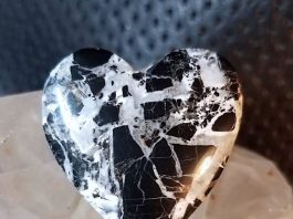 white buffalo heart shaped cabochon