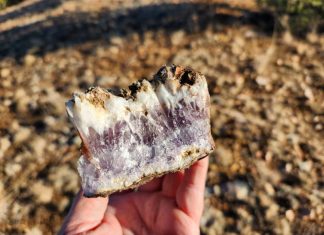 specimen collected while finding amethyst in the black range