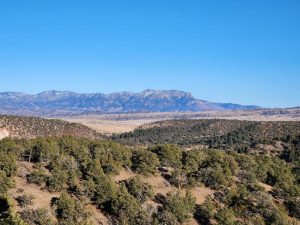 black range view of the mountains