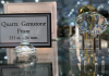 display of faceted quartz gemstones