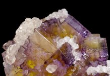 fluorite with calcite and chalcopyrite two of the minerals that built America