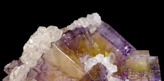 fluorite with calcite and chalcopyrite two of the minerals that built America