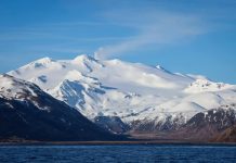 Makushin volcano in the Alaska Ring of Fire