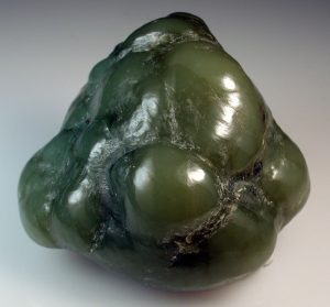 nephrite jade specimen found while rockhound beachcombing