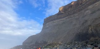 exploring the beaches along the Whitby Dinosaur Coast