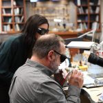 student at jewelry bench training school