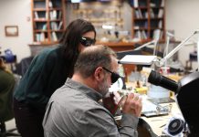 student at jewelry bench training school
