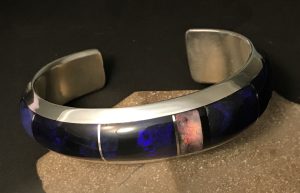 lightning ridge black opal bracelet made setting opals without prongs