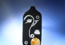 madison river blue agate doublet cabbing